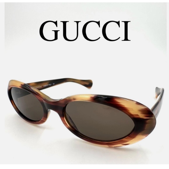 🤎Gucci Sunglasses Brown GG2420/S 3CX 52/19 Oval type With Side logo - Picture 3 of 17